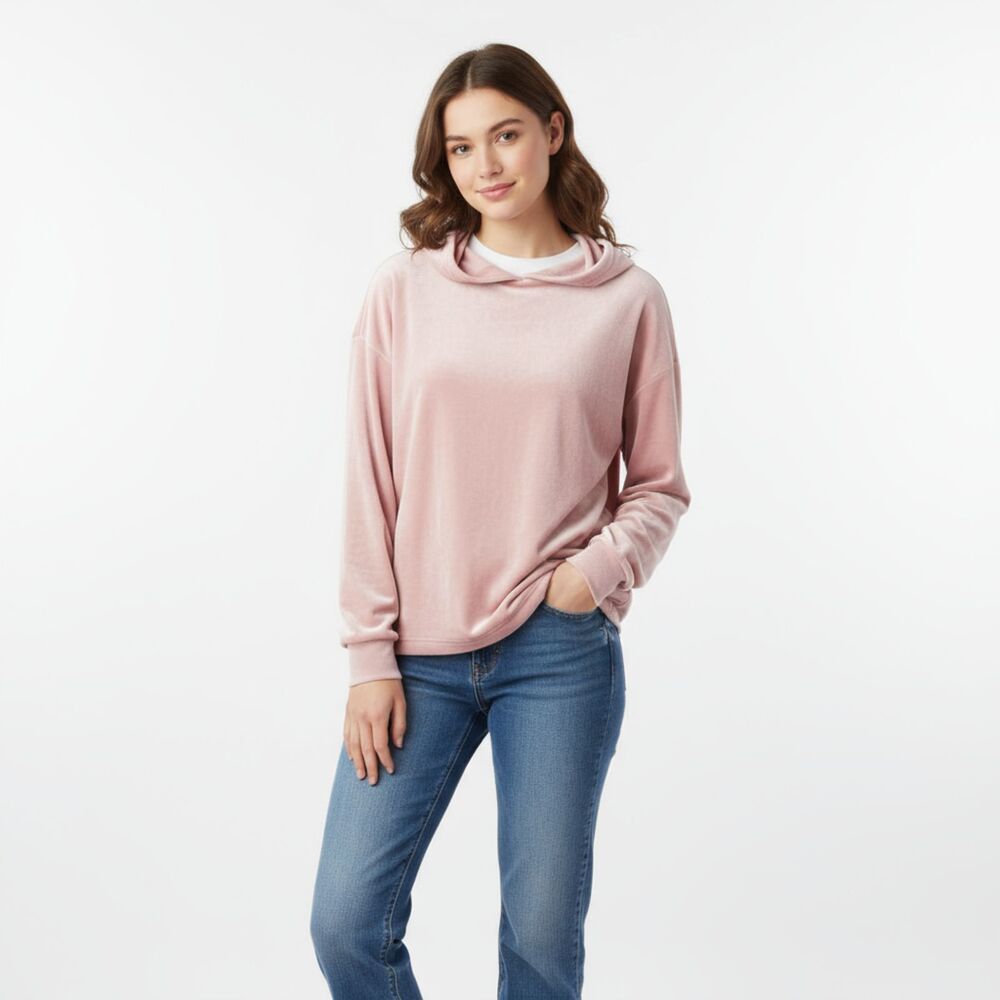 Ugg Baby Pink Long Sleeve Cozy Hoody Sweater S